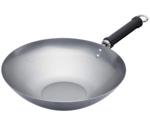 Kitchen Craft Pure Oriental Wok Plain Carbon Steel 30 cm