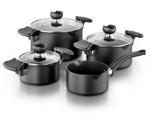 Kopf Intelligent cookware set made of aluminum induction Nela 7 pieces (7 pieces) black