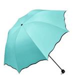 Ladies Umbrella UV Parasol Sun Sunshade for Women Summer Sun Protection 8 Bones Lightweight UV Proof Umbrella (Mint Green)
