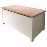 Lancaster Ottoman Storage Box Cream