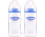 Lansinoh Wide Neck Bottle Plastic Size M (240ml) 2-pack