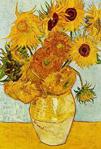 LARGE CANVAS ART VAN GOGH SUNFLOWERS 30 X 20 INCHES READY TO HANG by CANVAS INTERIORS