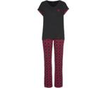 Lascana Pyjama (46285953) black/red/graphic print