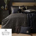 Laurence Llewelyn-Bowen - Roar - Jacquard Woven Duvet Cover Set - Double Bed Size in Black & Gold