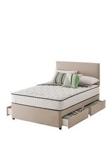 Layezee Addison 800 Pocket Sprung Divan Bed With Storage Options Sandstone