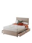 Layezee Made By Silentnight Fenner Bonnel Ortho Divan Bed With Storage Options Sandstone