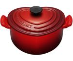 Le Creuset Cast Iron Heart Casserole Cerise