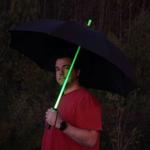 LED Colour Change Umbrella - light up, rain, high visibility, colourful, weathe