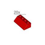 LEGO 20 x Roof Tile 2X4/45° Red Sloped Brick New Part No. 3039