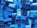 LEGO 40 x BLUE BRICKS 2 x 4 No 3001 CITY-STAR WARS-MOVIE-FRIENDS