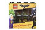 LEGO Batman Minifigure Display Case for 8 Minifigures, Stackable Container for Wall or Desk - Black