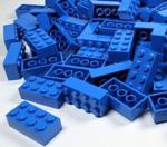 LEGO BRICKS 200 x BLUE 2x4 Pin - From Brand New Sets Sent in a Clear Sealed Bag