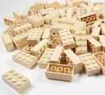 LEGO BRICKS 200 x TAN 2x4 Pin - From Brand New Sets Sent in a Clear Sealed Bag