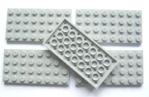 LEGO Bricks 3035 City - Plates (4 x 8 Pins, Pack of 5, Light Grey