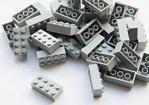 LEGO® BRICKS: 50 x LIGHT GREY 2x4 Pin Part 3001 Dimensions (LxWxH): 1.6cm x 3.2cm x 1.1cm FREE UK TRACKED POSTAGE Taken from sets Supplied in Bricks and Baseplates® Sealed Packaging