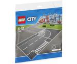 LEGO City T-Junction & Curved Road Plates (7281)