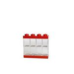 LEGO Minifigure Display Case 8, in Bright Red