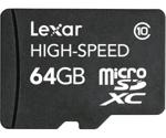 Lexar microSDXC 64GB Class 10 (LSDMI64GABEUC10)