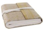 Life Arts Handmade Sari Silk Journal, A5 (15x21cm) White