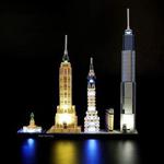 LIGHTAILING Light Set For (Architecture New York City) Building Blocks Model - Led Light kit Compatible With Lego 21028(NOT Included The Model)