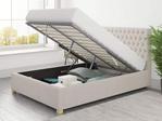 Limitless Home Mania Upholstered Ottoman Bed Double Eire Linen Off White