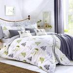 Linden Fern - Easy Care Duvet Cover Set - Double, Green