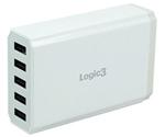 Logic 3 Multi Port 5x USB Charger