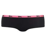 Lonsdale Womens Single Short Underwear Shorts Print All Over Elasticated Waist Black/Fluo Pink 12 (M)