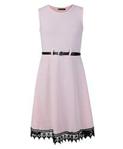 LOTMART 3794 Peach 9-10 Y Girls Belted Dress