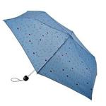 Lulu Guinness by Fulton Superslim 2 Umbrella - Lulu Letters Mist Blue