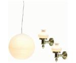 Lundby Smâland Lamp Set - Rice Lamp and 2 Wall Lamps