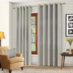 Luxury Pair Thermal Blackout Curtains Ring Top Eyelet Fully Lined insulated Super Soft Solar Blackout 117 x 183cm - Silver