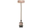 lyyt E27 Pendant Cord Set-Antique Copper lamp holder & cord, Metal