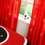 Manchester United FC. Curtains - 66″ wide x 72″ drop