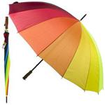 Marko Outdoor Golf Umbrella Unisex Canopy Rain Sun Strong Durable Brolley Large 130cm Diameter (Multi-Coloured)