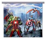 Marvel 3D Photo Print Curtains, Fabric, Multi-Colour, 180 x 160 cm/71 x 63 inches