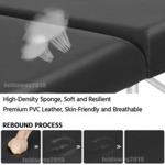 Massage Beauty Bed Portable Table Therapy Couch Black Salon Adjustable Folding