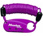 Master Lock Carabiner With Spiral Cable