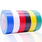 Maveek Electrical Tape 0.75 Inch 15m Electrical Insulation Tape 6 Pack 6 Color, 50 Feet