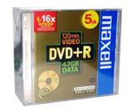 Maxell DVD+R 4,7GB 120min 16x 5pk Jewel Case