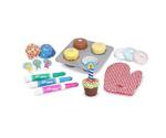 Melissa & Doug Wooden Cupcake Set