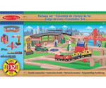 Melissa & Doug Wooden Railway Set