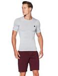 Men's UA RUSH HeatGear Compression Short Sleeve Gray SM