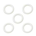 Merriway BH03544 15mm (5/8 inch) Plastic Curtain Drapery Ring - White, Pack Of 50