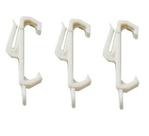 Merriway BH03633 Curtain Track Rail Gliders Hooks to fit Harrison Drape Elegance Track - White - Pack of 30