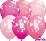 Minnie Mouse Non Message 11″ Qualatex Latex Balloons x 5