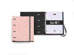 MIQUELRIUS 14689 - Folder with Refill A4 100 Sheets Grid Interior 4 Colours Terrazzo