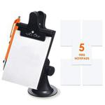 Mobi Lock Car Note Pad/Memo Pad/Clip Board with Pen Holder | Universal Suction, Flexible Neck Mount | Allows You to Take Notes While On-the-Go | Now Comes with 5 Replacement Pads of 30 Pages