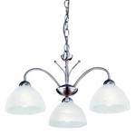 Modern 3 Light Chain Pendant With Alabaster Glass