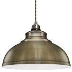 Modern Vintage Antique Brass Pendant Light Shade Industrial Hanging Ceiling Light Ideal for Dining Room Bar Clubs & Restaurants